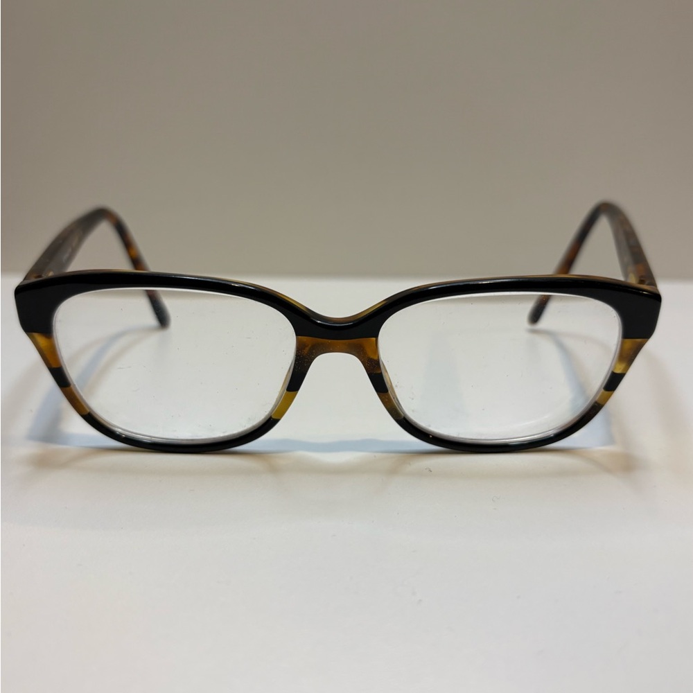 COACH EYEGLASSES 5443 (Black Tort Gltr Varsity Stripe) 52•16•140 COACH GLASSES - Picture 3 of 13